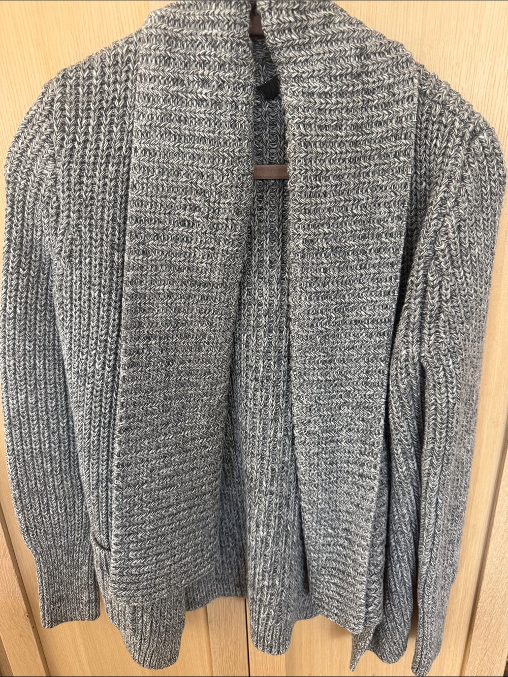 J. Crew Heather Gray Shawl Collar Knit Cardigan